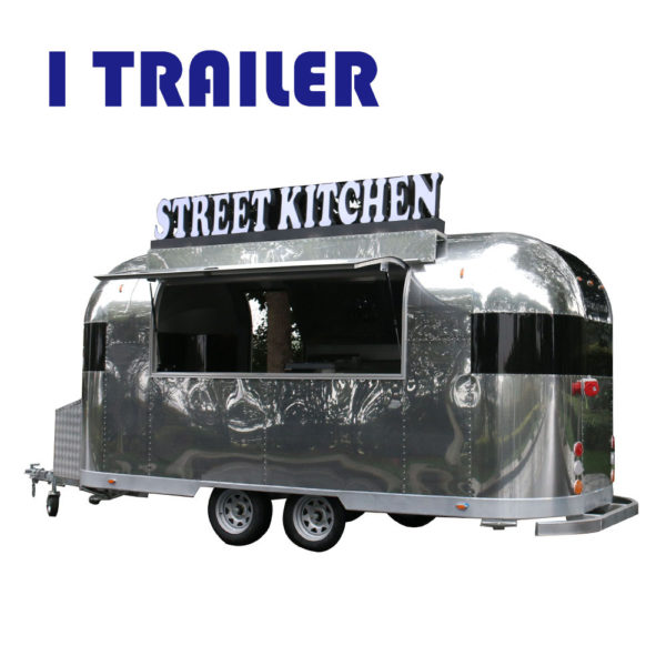 Multi-functional mobile four-wheeled fast food truck barbecue car can be licensed for business on the road