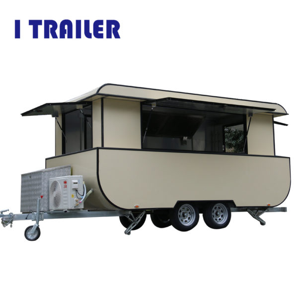 A stall can rent a four-wheeled dining car Mobile barbecue car breakfast car street view car
