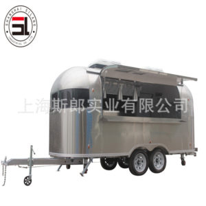 All stainless steel tractor snack trailer manufacturers export motorhome pizza burger ice cream truck