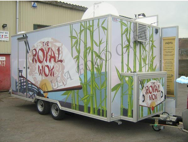 Multi-functional mobile snack car rental van takeaway truck Kandong cooked barbecue car can be rented can be licensed