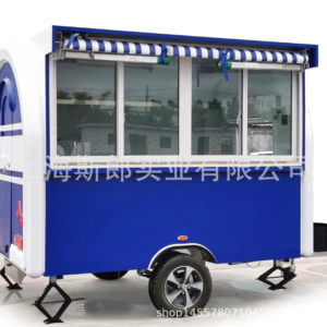 Multi-functional breakfast car Fashion night market barbecue fried and cooked all-in-one car can be ordered wholesale look cute motorhome