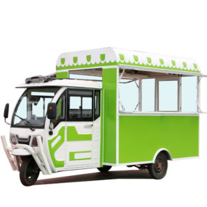 Snack car multi-functional commercial motorhome electric tricyle dining car ice powder fast food truck mobile stall trolley