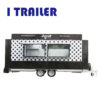 High-end stalls four-wheeled dining car mobile fast food truck can be rented can be licensed