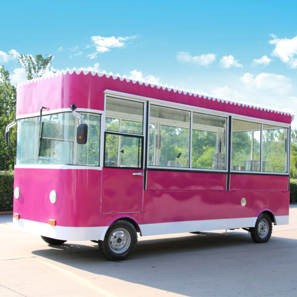 Snack car multi-purpose dining car electric four-wheeled stall car deep-fried iron plate barbecue car flow fast food motorhome