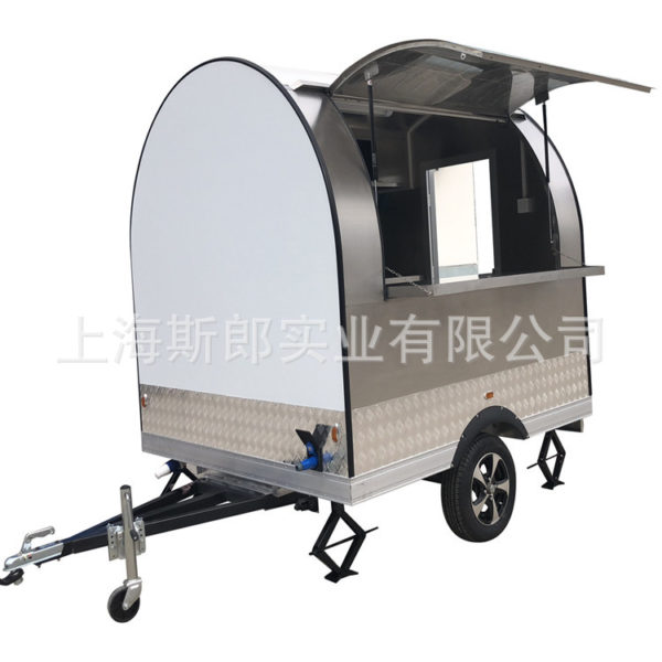The new factory exports Europe and the United States standard mobile snack car barbecue spicy hot iron plate burning multi-functional food truck