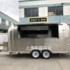 Factory production scenic snack truck trailer stainless steel motorhome