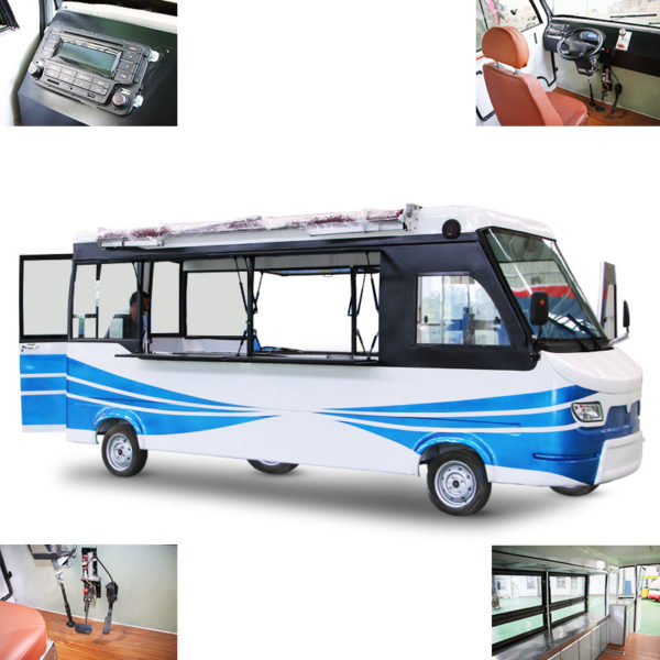Factory direct sales electric four-wheeled snack car mobile breakfast fast food truck mobile night market stall food motorhome commercial