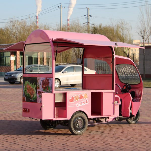 Factory direct sales electric three-wheeled multi-functional mobile snack cart night market mobile stall food ice cream truck