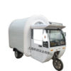 Manufacturers produce electric breakfast car all-white electric rain shed snack car convenient flow coffee tea car